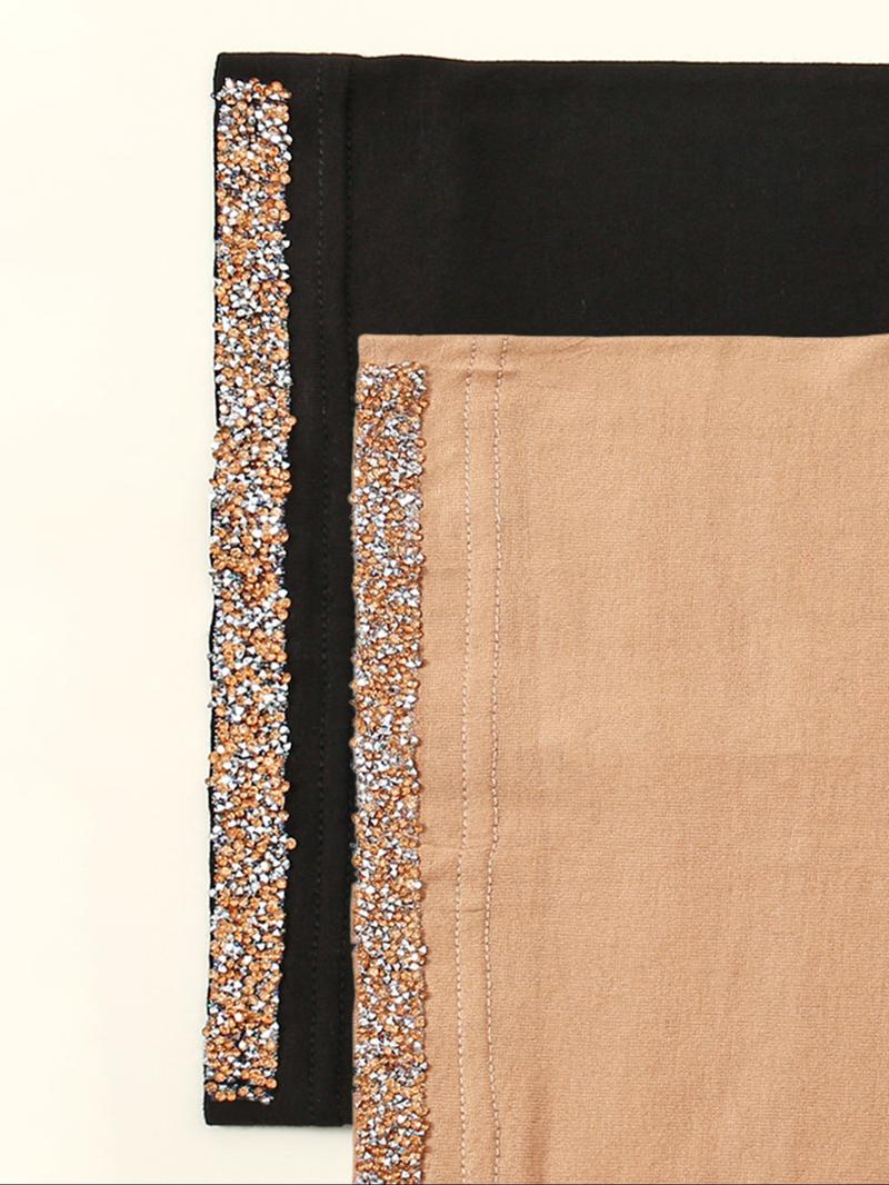 Women's Solid Color Rhinestone Decor Instant Turban Hijab, Breathable Comfortable Hijab for Daily Wear, Fashion Accessories for Women & Girls