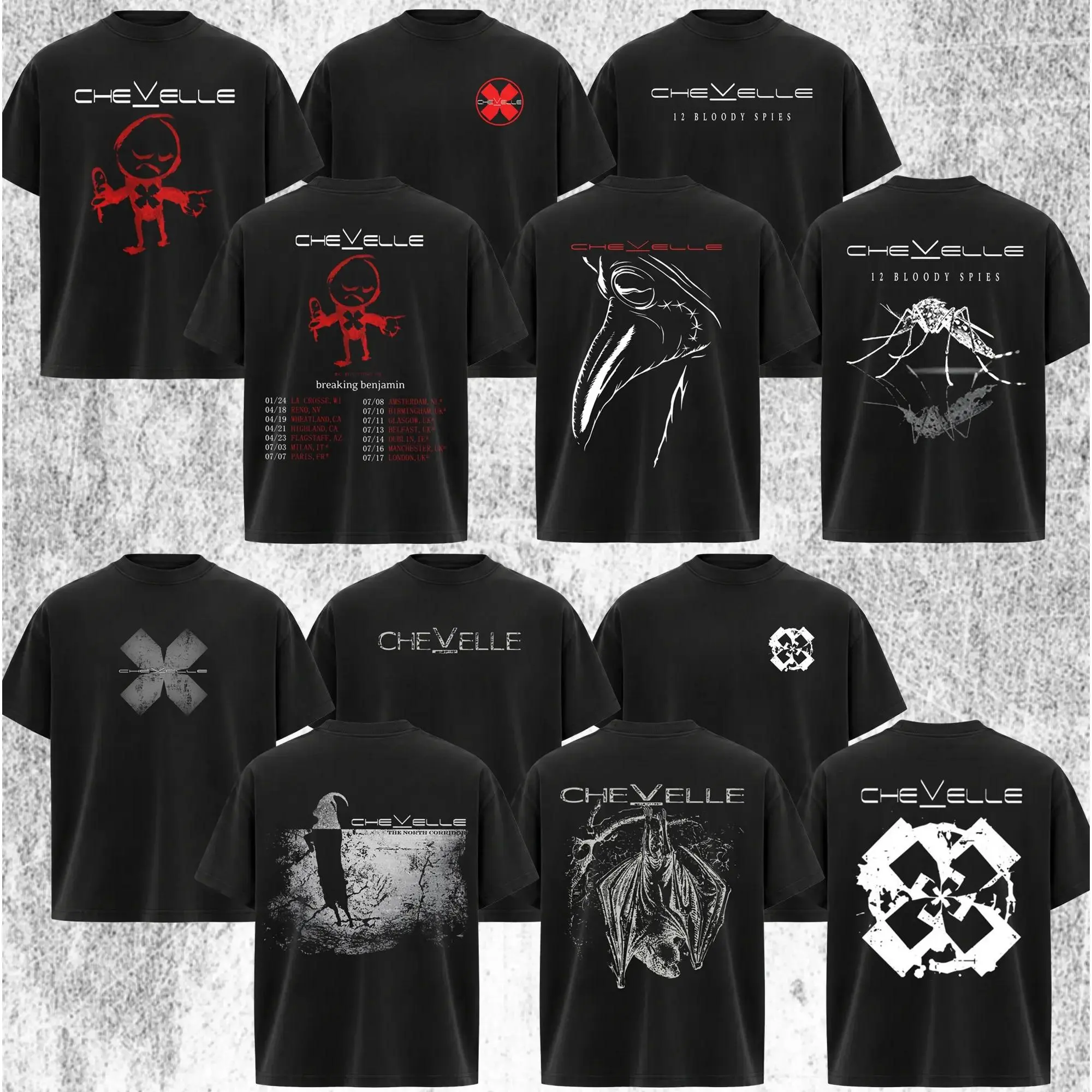 [Collection] Chevelle Band T- Classic Chevelle  Alternative Rock  Rock Band ,  Rock Music Lover  Vintage Band   Fabric   ,  Men's and Women's Clothing unisex top tee casual cotton cool graphic shirt athletic fit gym outfit