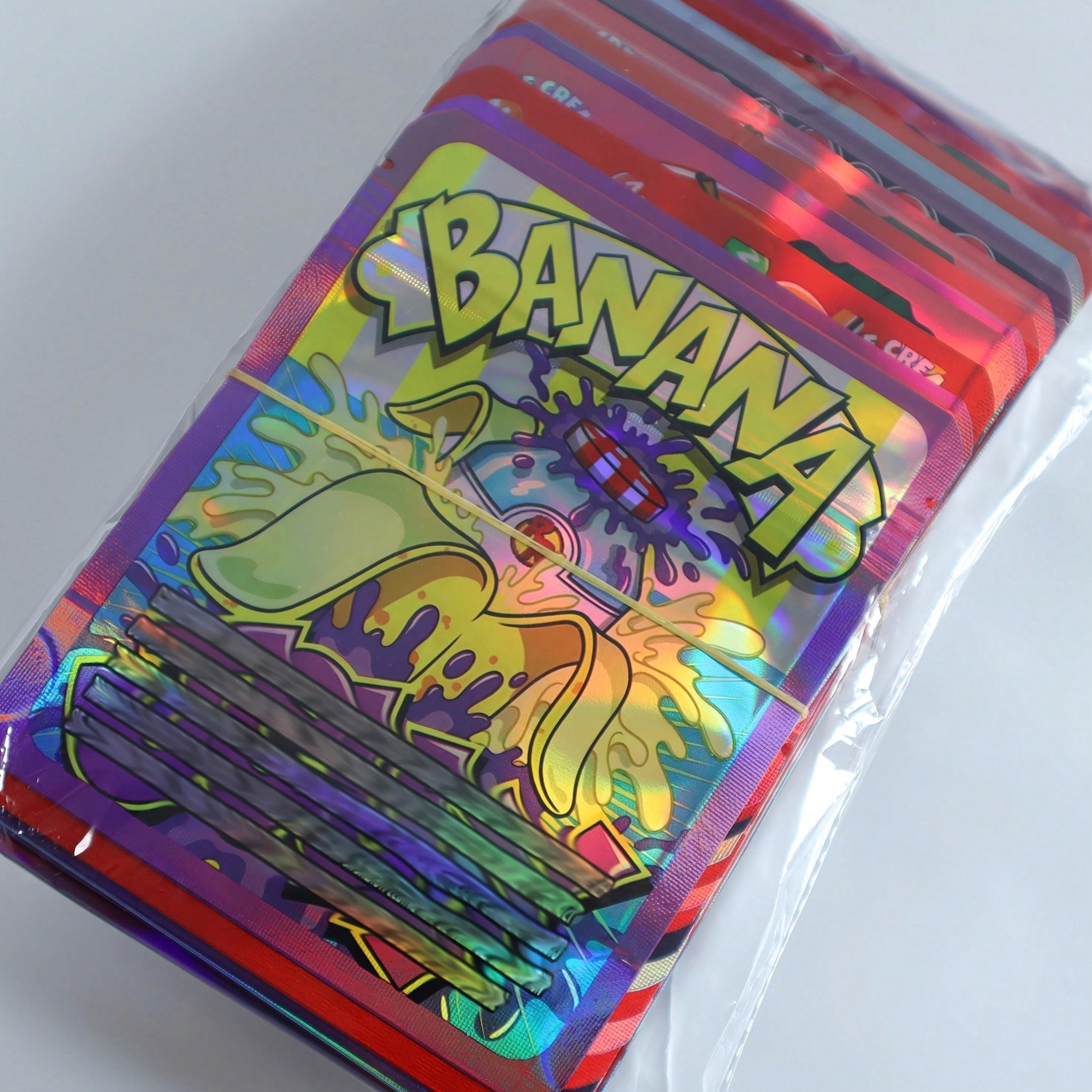 20/50/100pcs Self-Sealing Poly Bags with Transparent Window, Reusable Zip Lock Sealed Bags for Candy, Sweets, Chocolate Storage