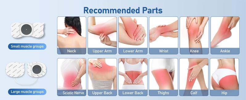 Wireless TENS unit with 2 Wireless Host, Control at the Touch of a Button and App with 30 Programmes, 20 Intensity Levels, Massage Device, Muscle Stimulator with 4