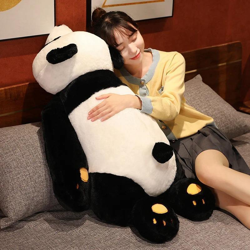 50cm Giant Panda Plush Toys Soft Sleep Pillow Cartoon Animal Bear Stuffed Baby Doll Classic Kids Birthday Christmas Gifts