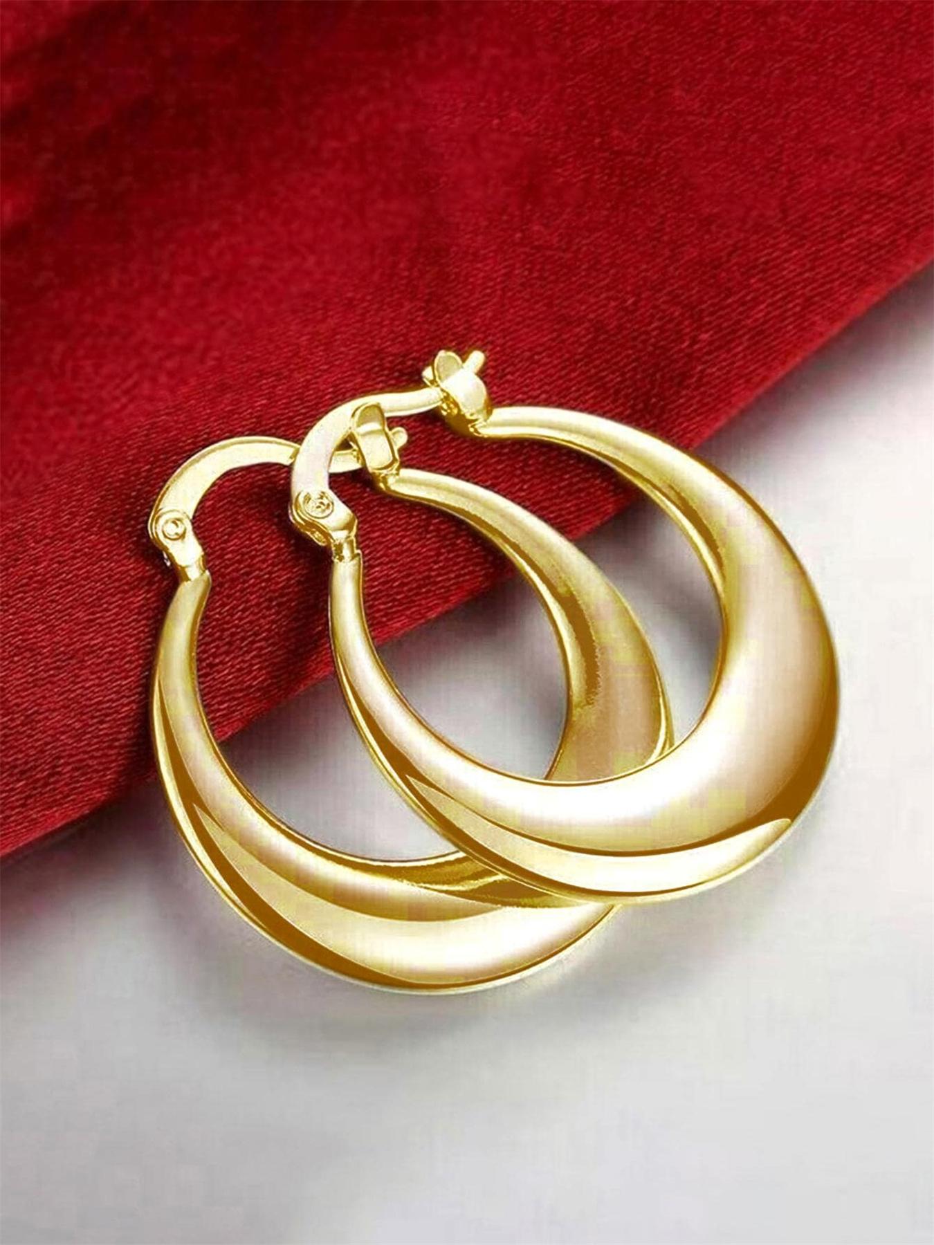 Women's Fashionable Geometric Design Dangle Earrings, Jewelry Gifts for Anniversary, Wedding and Party, Classic Fashion Accessories for Daily Wear, High Quality Earrings, Trendy Jewelry