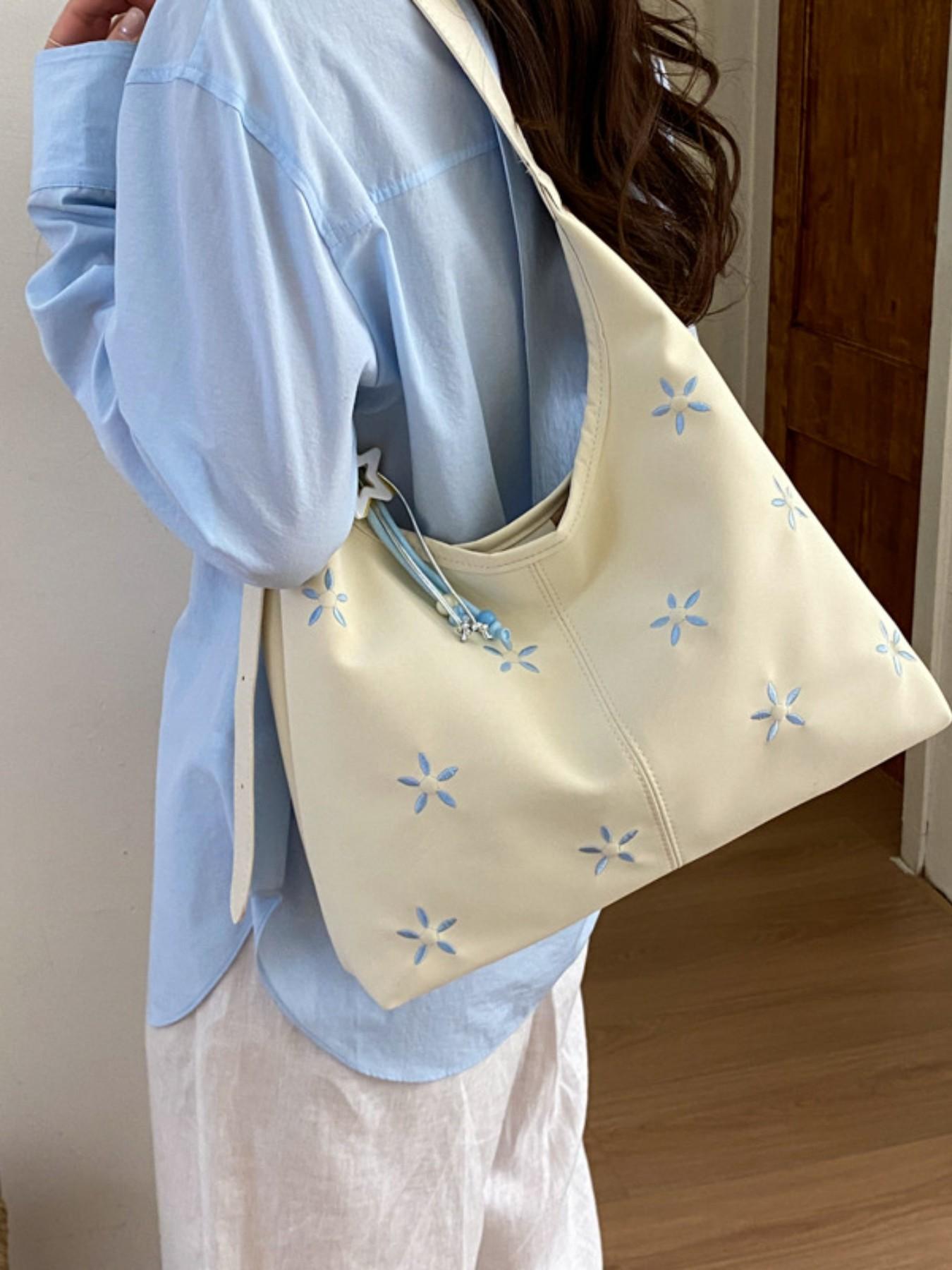 Fashionable Women's Bag 2026 New Floral Tote, High-Quality Commuter Large Capacity Shoulder Crossbody Bag, Elegant and Stylish Design