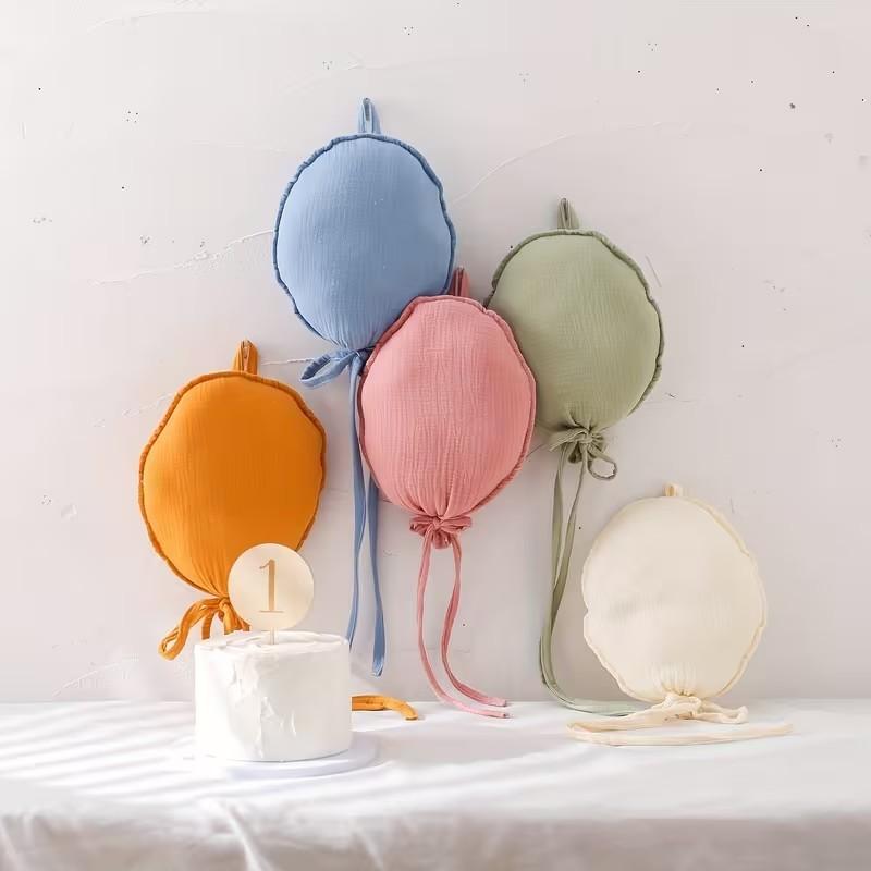 Stylish Fabric Balloon Party Decorations (Birthday Edition) — Birthday Party Photo Backdrop Decor, Serving as Excellent Photo Props and DIY Craft Materials