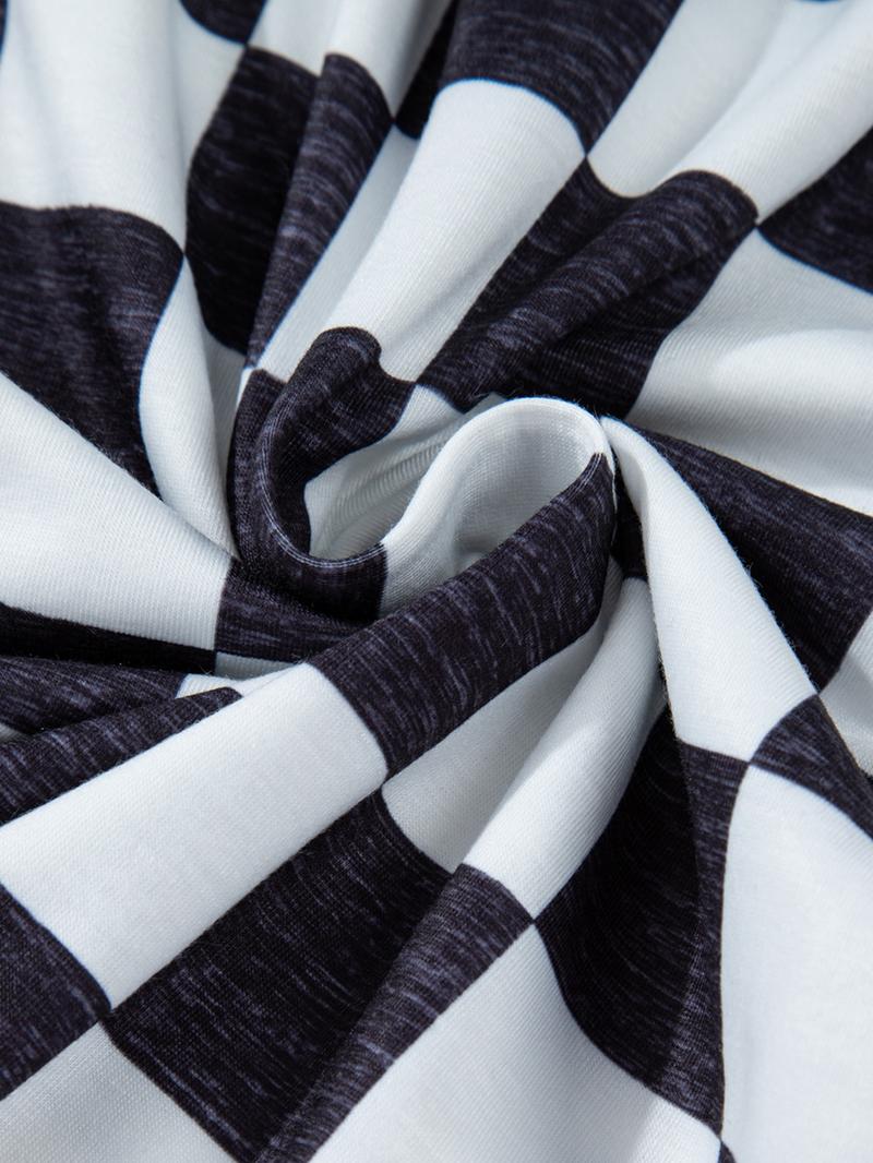 Women's Plaid Print Wide Leg Pants, Casual Comfy Trousers for Daily Wear, Ladies Bottoms for All Seasons