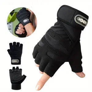 Men's and Women's Fitness Weightlifting Wristband Gloves, Ideal for Gym Exercise Training, Comfortable and Durable Design