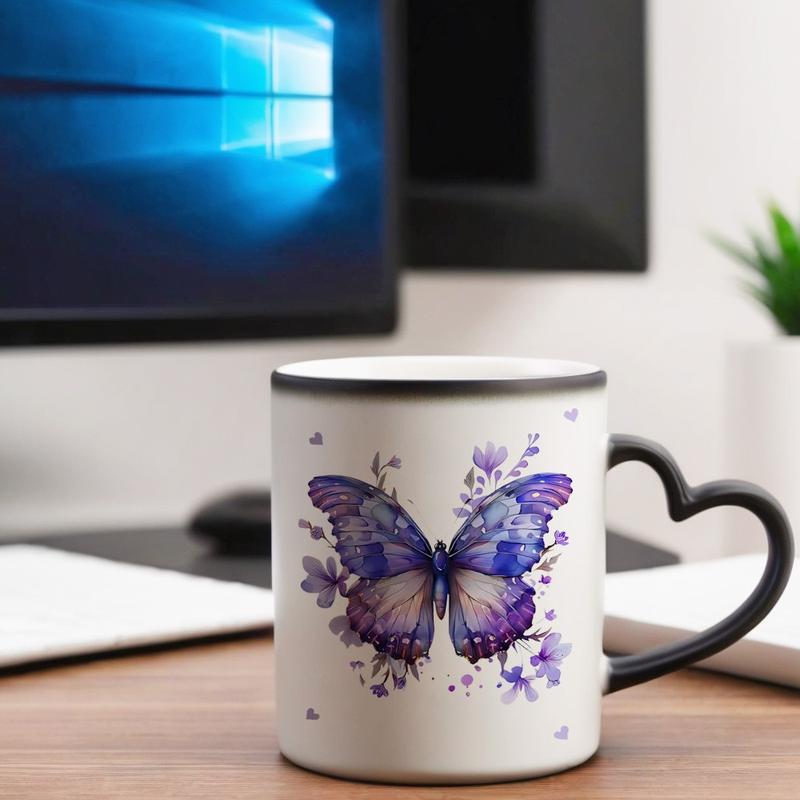 Dreamy Purple Butterfly Color-Changing Mug