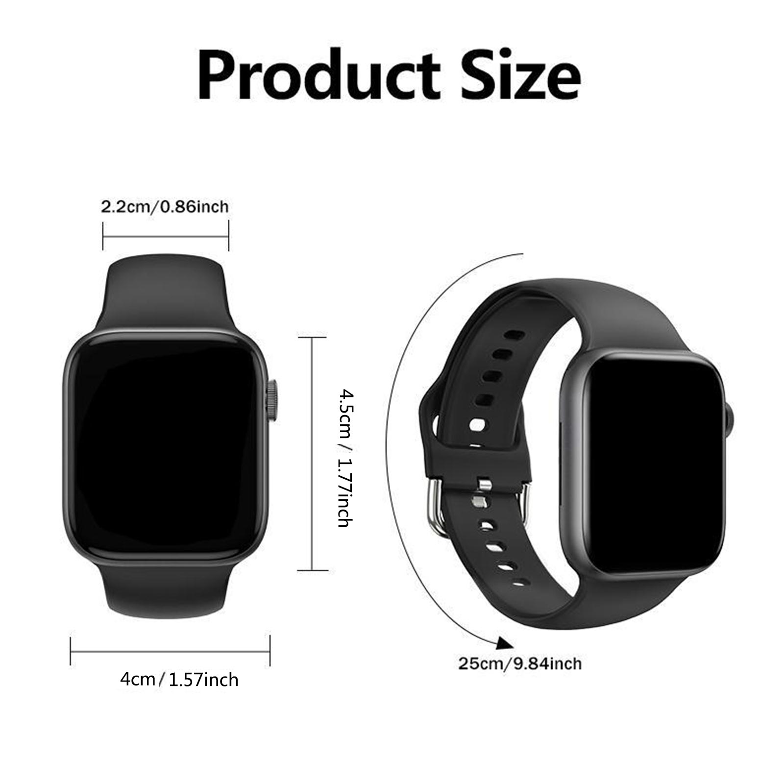 Multifunctional Smart Watch with Replacement Watch Band, Fashion Digital Watch with Phone Call & Music Control, Sports Watch for Women & Men