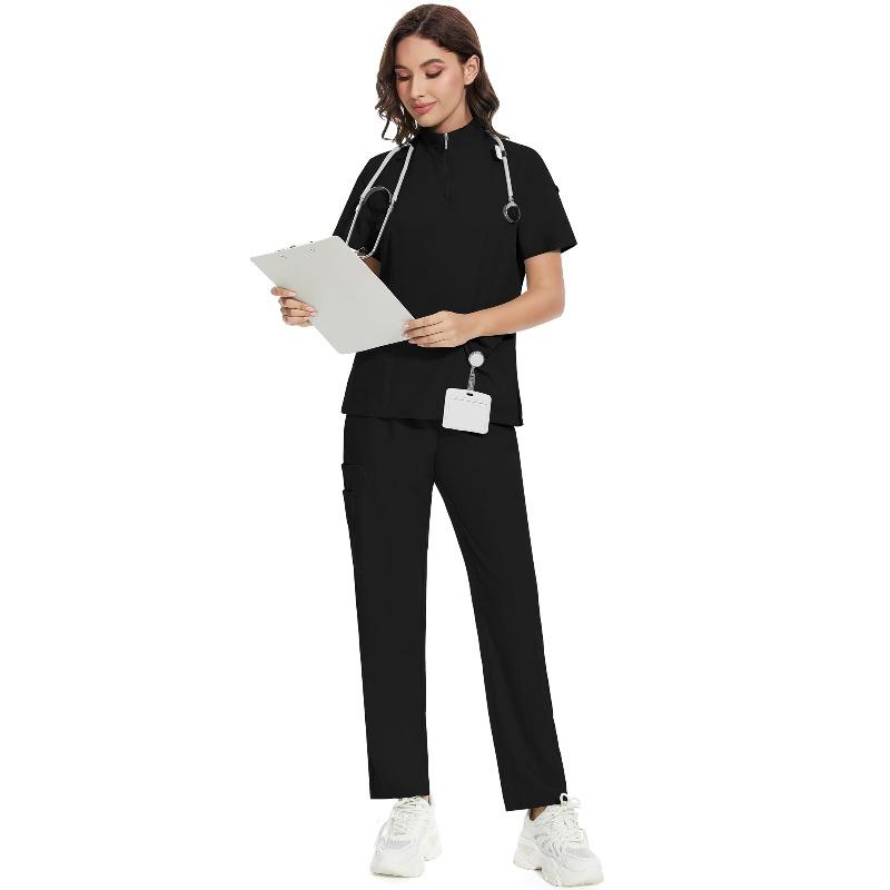 Comfortable leisure care center daily practical work clothes set Female Doctors' and Nurses' Work Uniforms Hospital Uniforms Nurses' Pet Grooming Work Uniforms