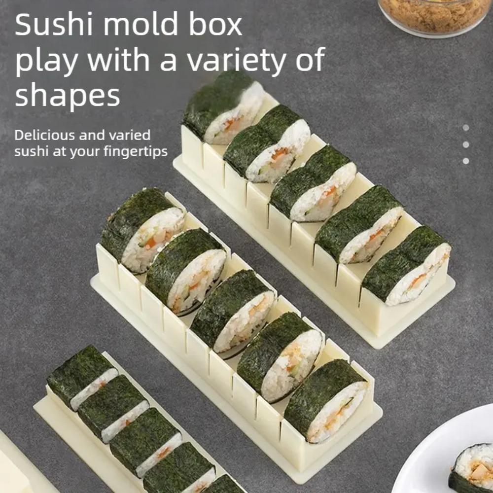 Sushi Mold Household Sushi Tool Set Seaweed Rice Roll Maker Nori Easy Sushi Kit Complete Set for Home Cooking