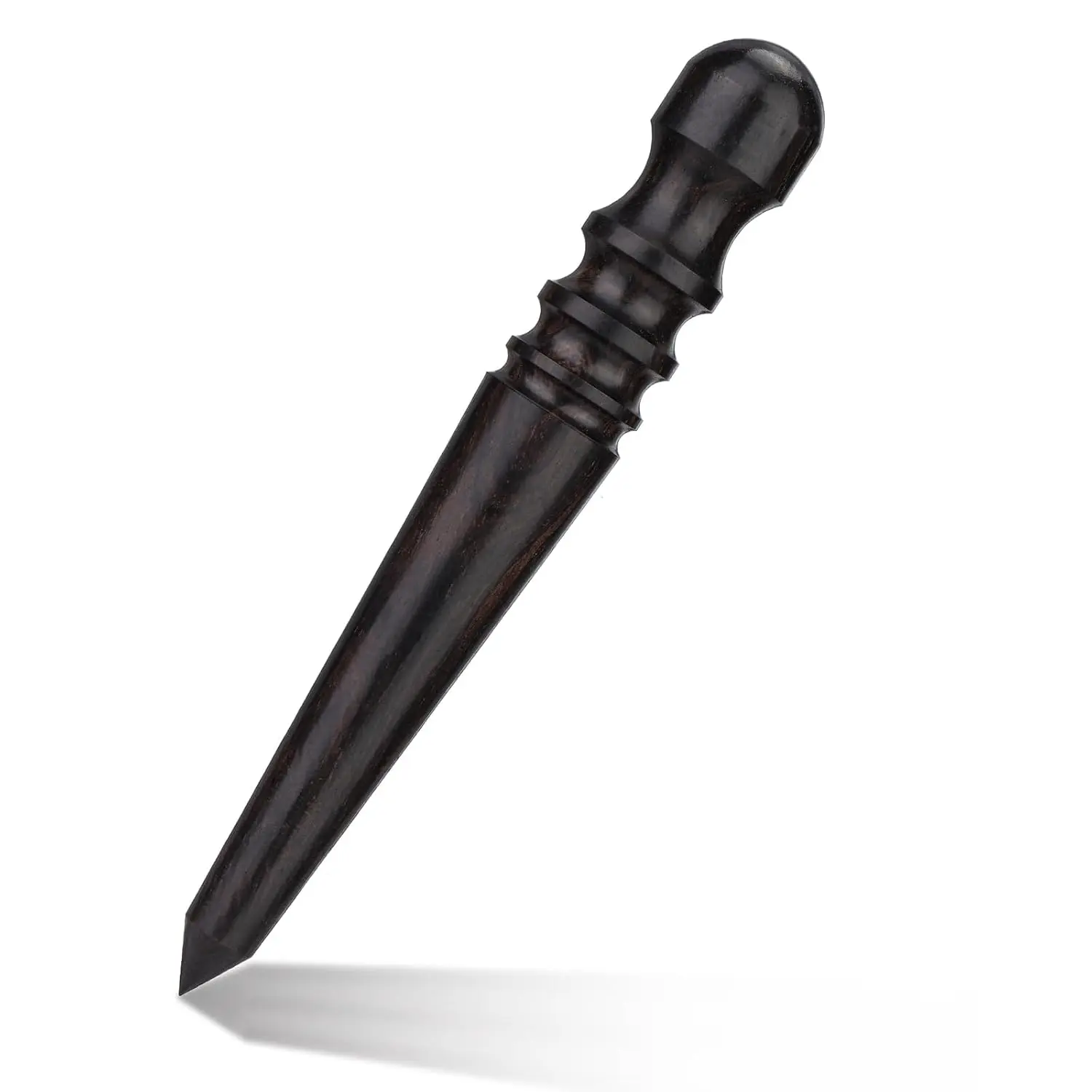 Leather  Burnisher, Burnishing Tool, Ebony   Slicker | Round   Burnisher Tool, Professional Leather Working Tools for Burnishing Polishing Leathercraft