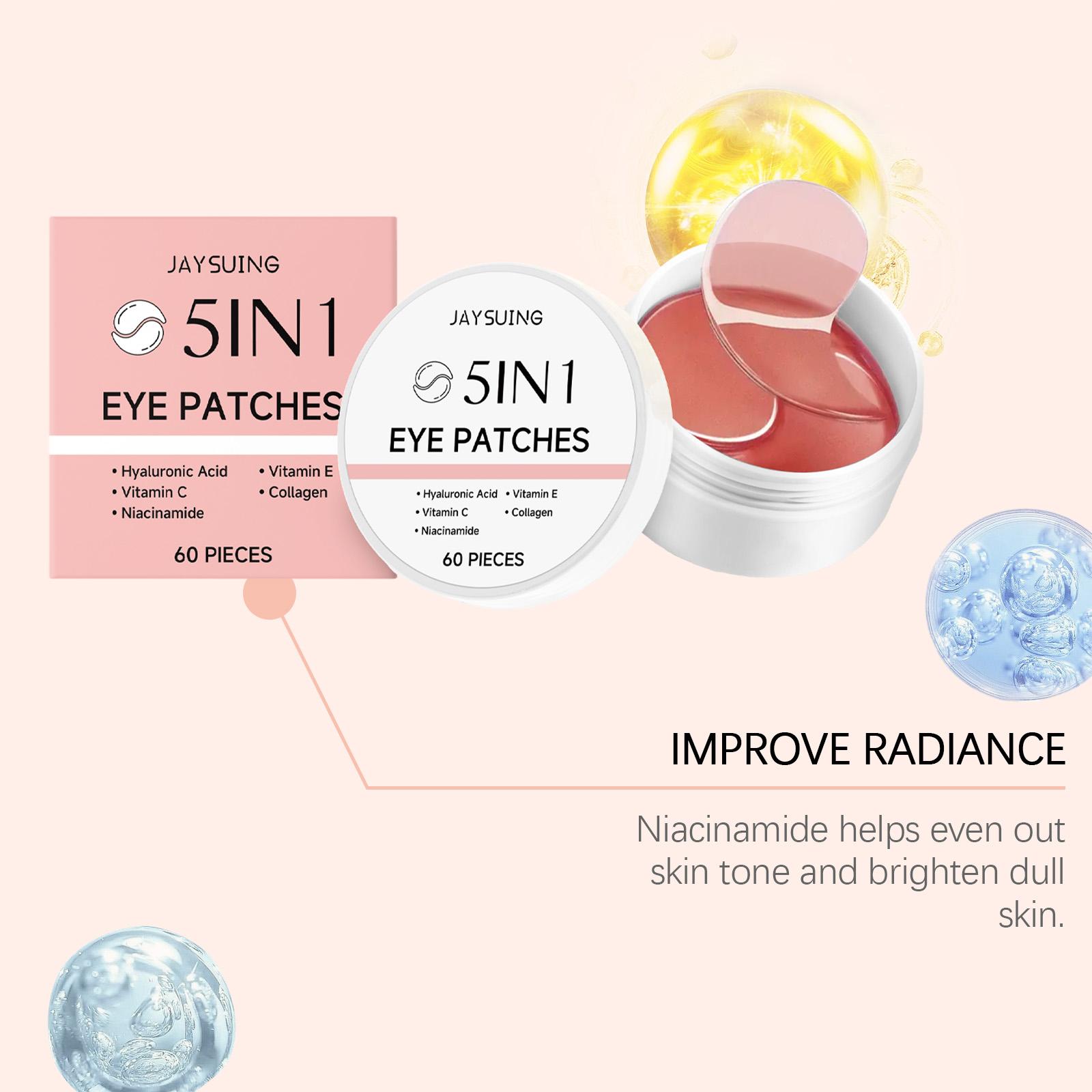 [NEW] The Peptide Collagen Hydrogel Eye Patch 60 Patches Reduce Puffiness Hydrate Under-Eye Bags in 10 Minutes