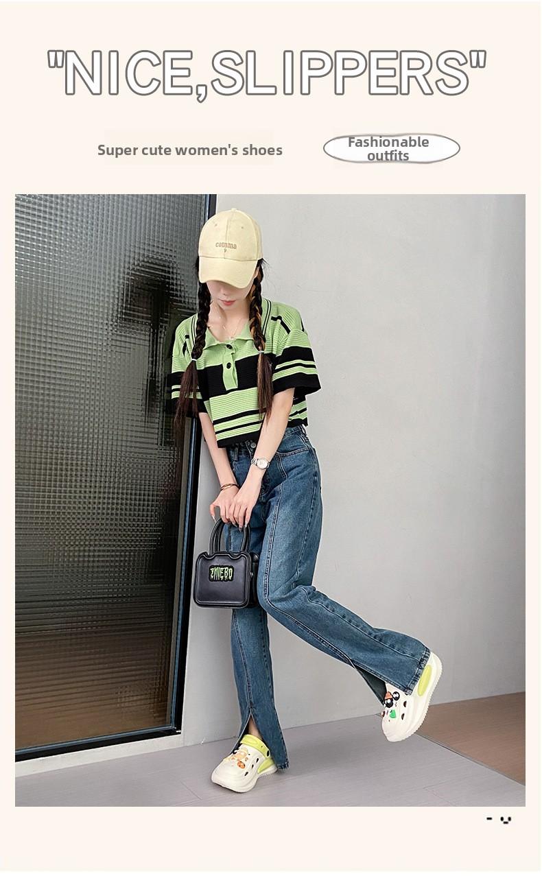 Women's EVA Platform Clogs, Summer New Cute Cartoon Charms Cloud Puff Thick Sole Non-Slip Beach Sandals Women's EVA Platform Clogs, Summer New Cute Cartoon Charms Cloud Puff Thick Sole Non-Slip Beach Sandals