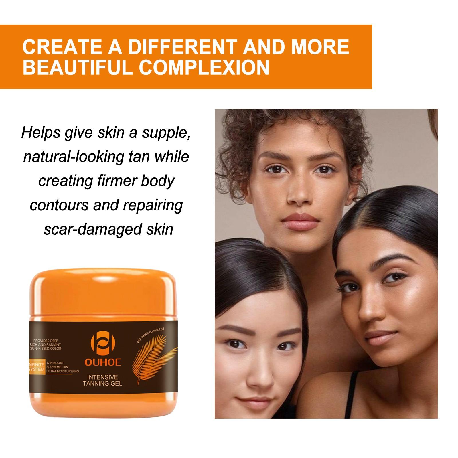 Tanning Care Gel Set of 2, Outdoor Beach Bronzing, Daily Hydration & Moisturizing, Healthy Skin Tone, Sun Protection