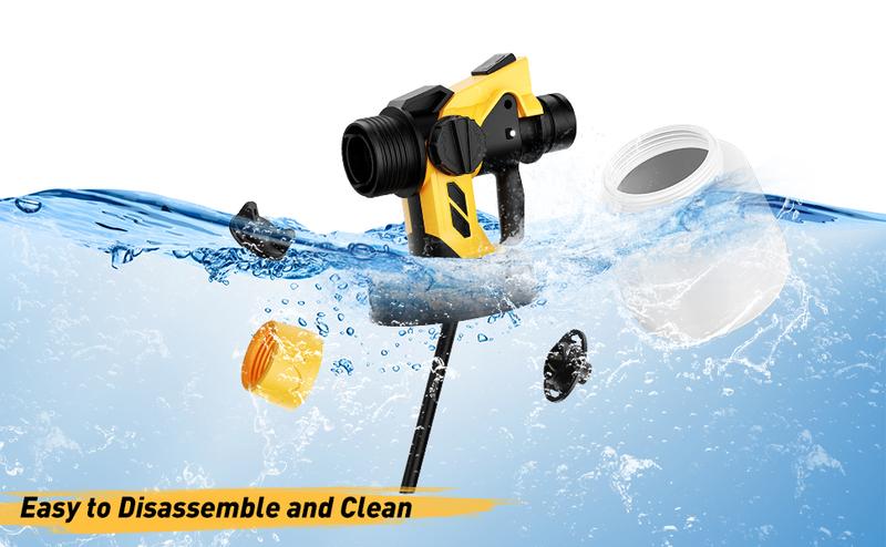 Outdoorfun Cordless Paint Sprayer 30000RPM High Speed for Dewalt 20V MAX Battery, HVLP Spray Paint Gun with 4 Copper Nozzles and 3 Patterns for Furniture Home House Volt replacement Tools Rechargeable Outdoorfun Cordless Paint Sprayer 30000RPM High Speed for Dewalt 20V MAX Battery, HVLP Spray Paint Gun with 4 Copper Nozzles and 3 Patterns for Furniture Home House Volt replacement Tools Rechargeable