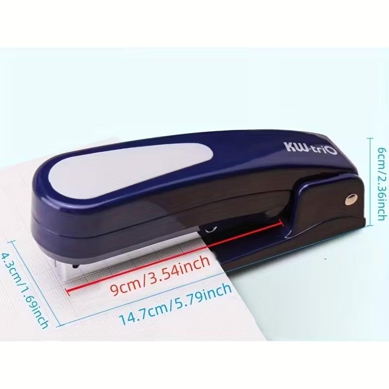360 Rotatable Stapler, Uses 24/6 Staples, Effortless Long Stapler, School Paper Staplers, Office Bookbinding Supplies