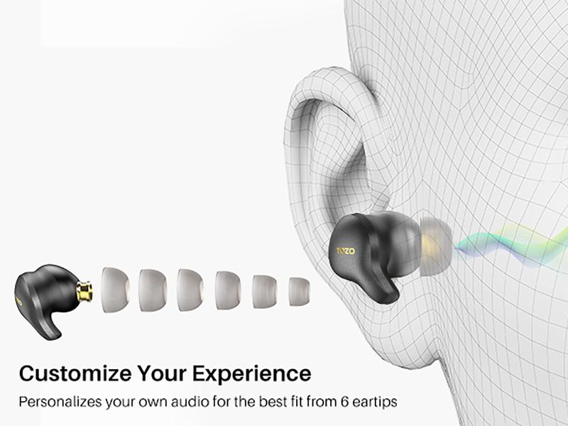 TOZO-Golden X1 Wireless Earbuds Balanced Armature Driver and Hybrid Dynamic Driver Audio Headphone Electronic Headset app control FathersDayGift TOZO-Golden X1 Wireless Earbuds Balanced Armature Driver and Hybrid Dynamic Driver Audio Headphone Electronic Headset app control FathersDayGift