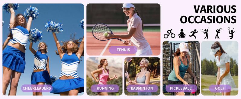 Fisoew Womens Sleeveless 2-in-1 Athletic Tennis Golf Dress Underneath Workout Active Dresses with Built-in Shorts