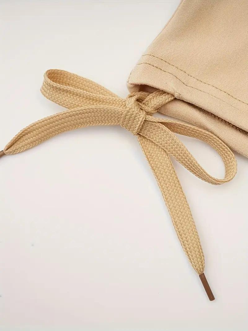 Pack of 2 women’s lightweight capris with drawstring waist — casual long pants, comfortable and stylish, suitable for spring and summer