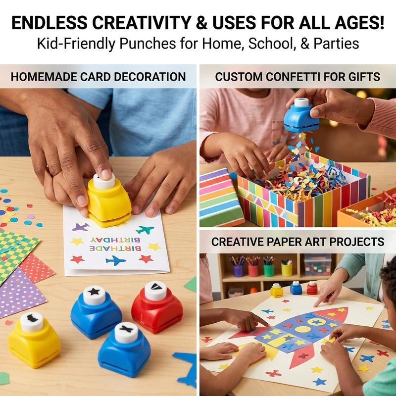 Hand embosser set Multi functional creative punch DIY hand account collage Paper Cuttings clip art stationery tool