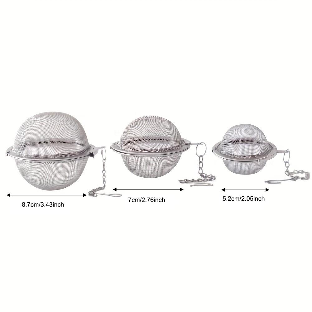 Tea Steeper, 2Pcs Mesh Tea Infuser Premium Tea Filter Tea Interval Diffuser with Extended Chain Hook for Brew Loose Leaf Tea and Spices & Seasonings