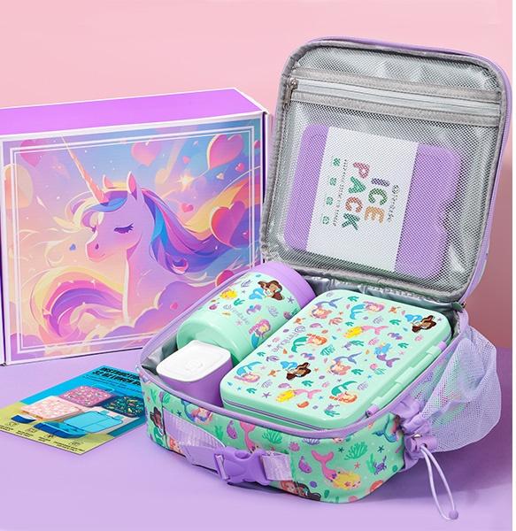 Fimibuke Bento Lunch Box with Stainless Steel Insulated Water Bottle – 32oz 3-Compartment Snack Container, Insulated Lunch Bag & Ice Pack Set Back to School Gifts Fimibuke Bento Lunch Box with Stainless Steel Insulated Water Bottle – 32oz 3-Compartment Snack Container, Insulated Lunch Bag & Ice Pack Set Back to School Gifts