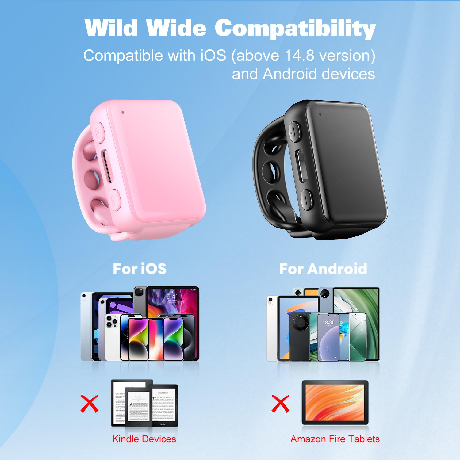 Multifunctional Ring Remote Control Wireless Rechargeable Bluetooth Compatible for iOS Android Cellphone Camera Stabilizer Multiplatform Touchscreen TikTok Scrolling