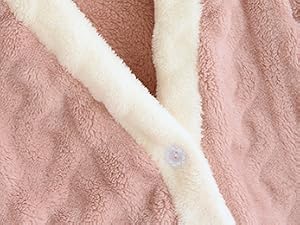 Women's Fluffy Fuzzy Texture 2-Piece Pajama Set - Long Sleeve Casual Buttoned Front Pullover, Pants, Soft Polyester Winter Basic Home Wear Nightwear #golden girl pajama family