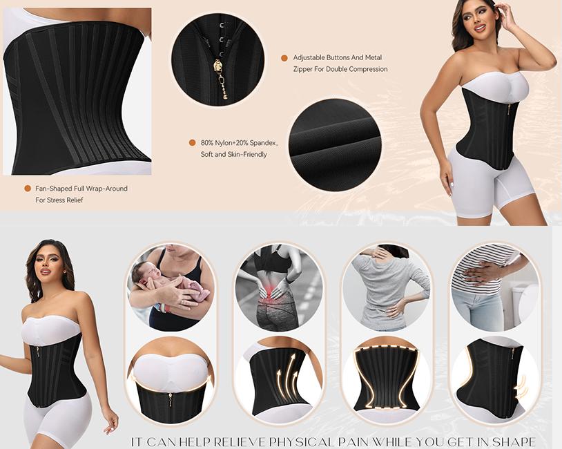 JOSHINE SHAPER Waist Trainer for Women Tummy Control Waist Cincher Corset Sport Workout Body Shaper Postpartum Belly Band Gym SpringStatements
