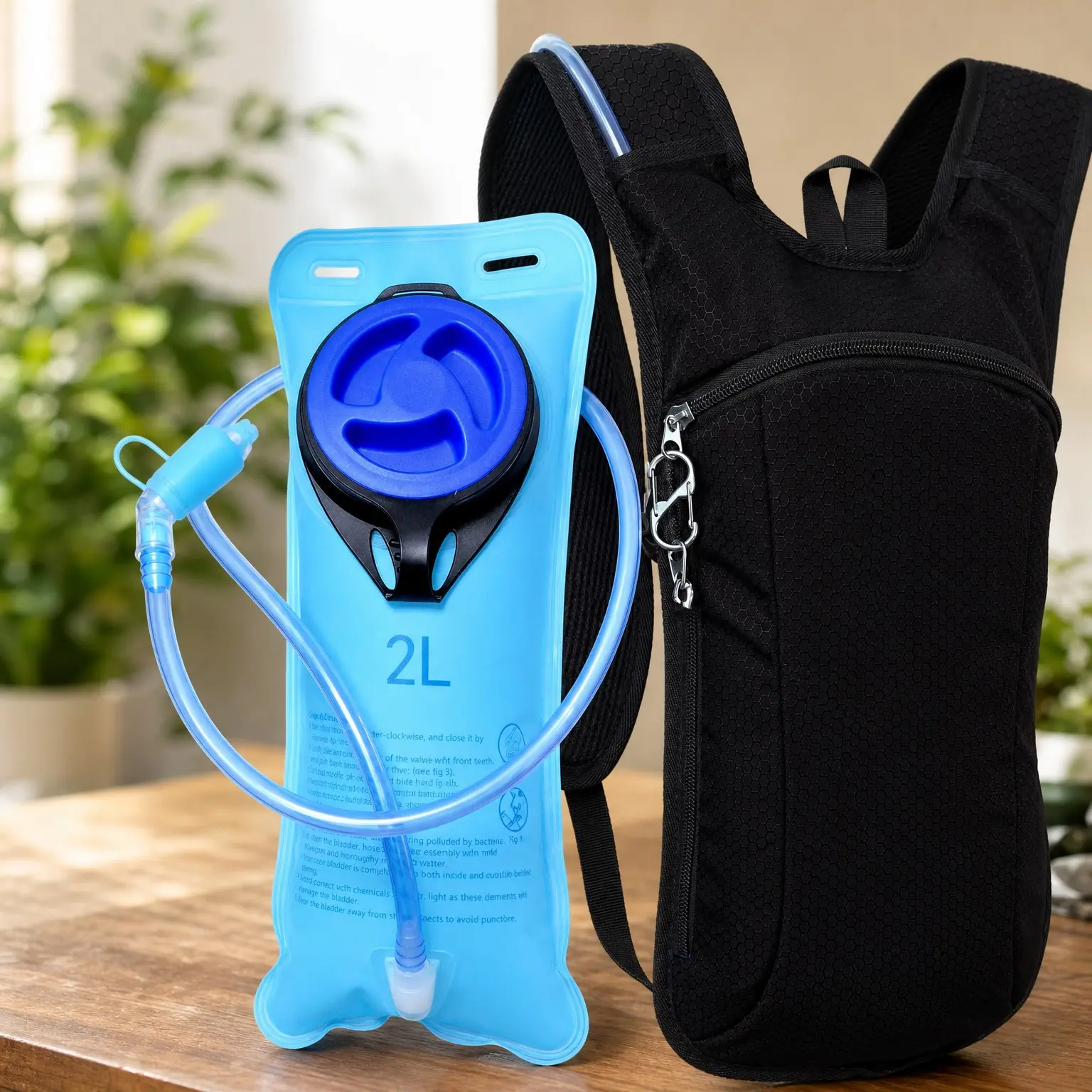 Rave Hydration Pack with 2L Bladder - Water Backpack for Festivals, Hiking, Running, Biking & More