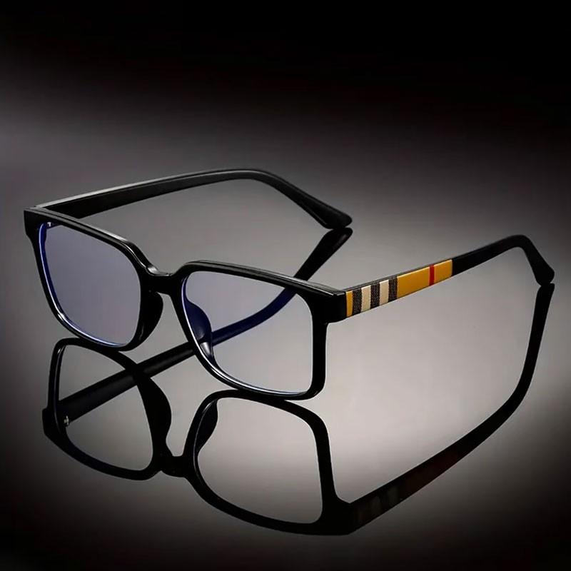 Vintage Square Tr90 Blue Light Glasses, UV Protection Ultralight Unisex Eyewear, Perfect for Commute, Driving & Parties