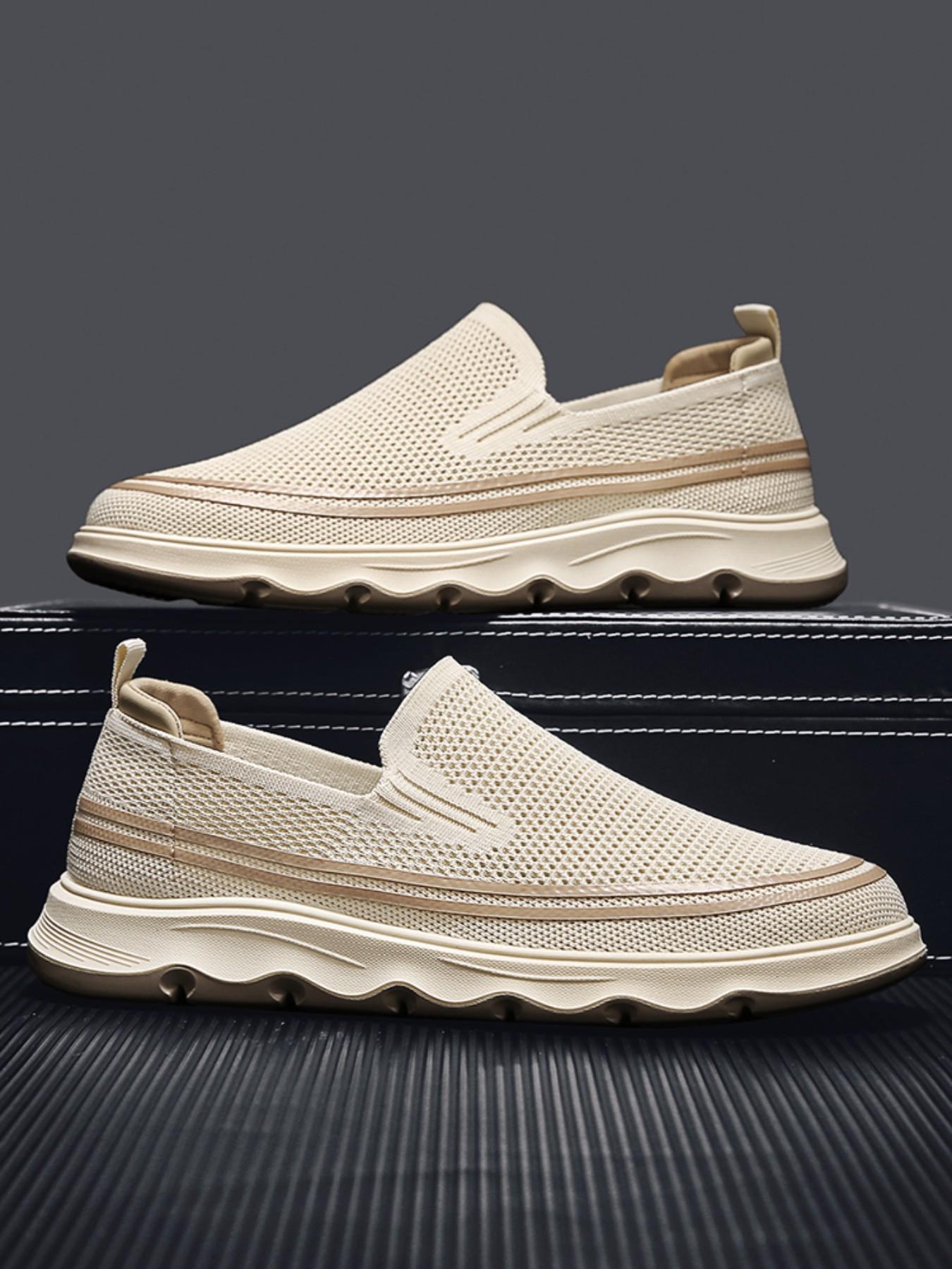 2026 Spring Summer New Mesh Slip-On Shoes, Breathable Lightweight Non-Slip Loafers, Comfortable Walking Shoes for Men