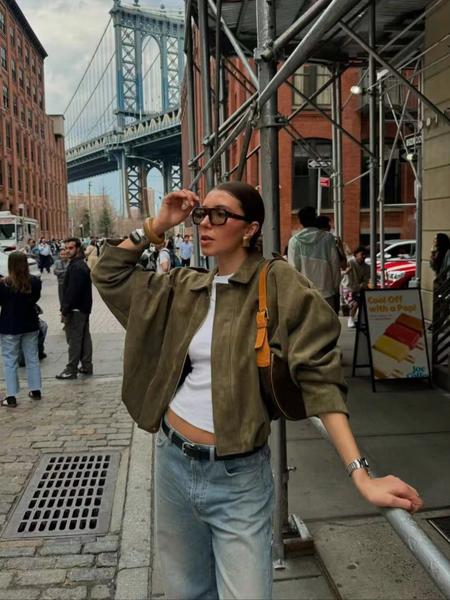 Spring & Fall Suede Texture Zipper Button Pilot Jacket Coat, Stylish Turn-Down Collar Design, Perfect for Casual Wear