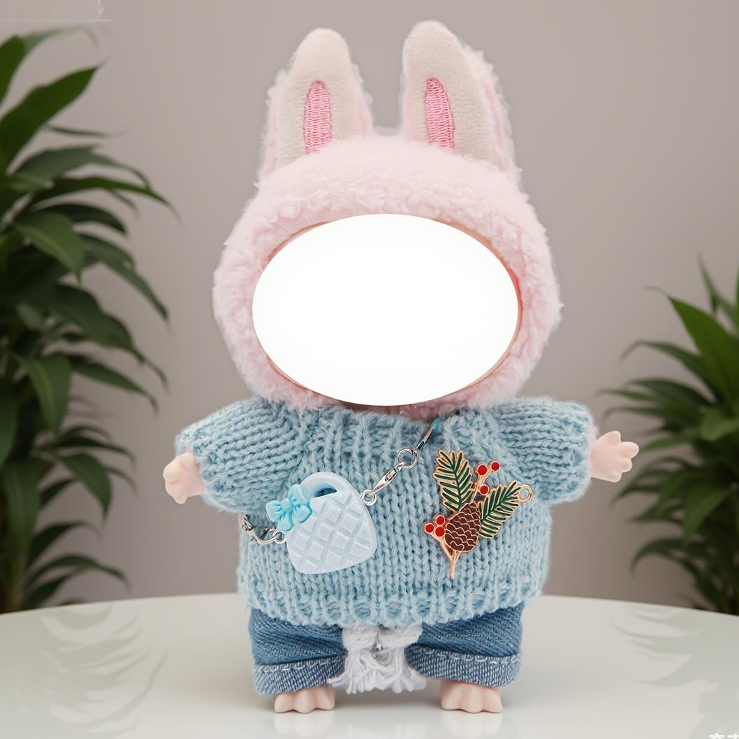 Plush Doll Clothes Set for La-Bu-Bu Dolls, Soft Fabric Costume, Fashion Doll Accessories, Doll House Decor, Gift Collection