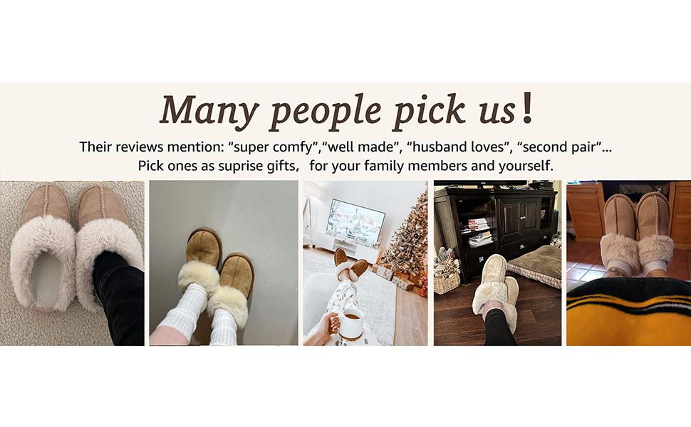 Unisex Cozy Home Slippers, Warm Rabbit Fleece Lining, Vintage Style, Indoor Slip-On, All-Season, EVA Sole, Fabric Upper & Liner, No Print, Perfect for Christmas & New Year Gifts