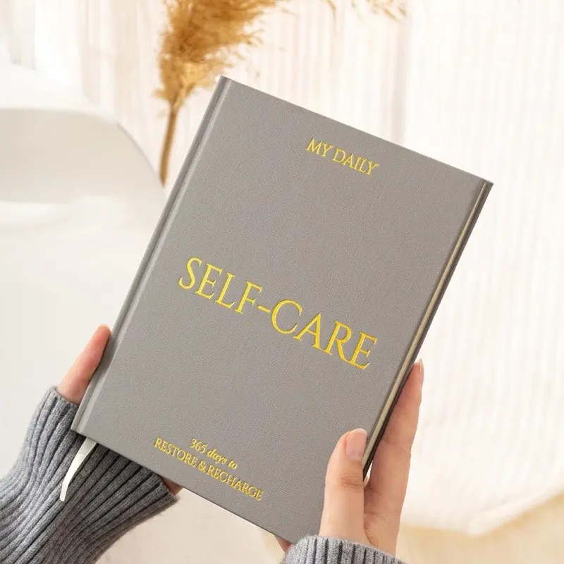 365 Day Hardcover Daily Reflection Planner with Guided Journaling Prompts