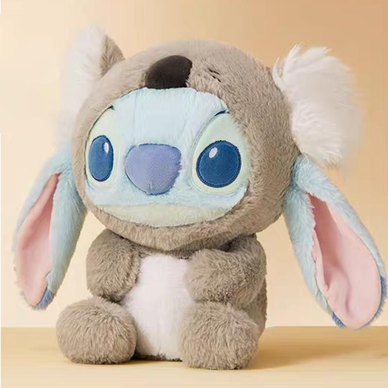Disney Stitch Series 11-Inch Plush Toy in Cute Animal Costume Panda Koala Lamb Piggy Soft and Huggable Collectible for Kids and Fans Birthdays Holiday Valentine Gifts for Friends Girls