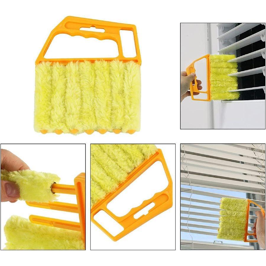 Window Blind Cleaning Brush, 2-Pack Handheld Plastic Cleaner, Car Accessory & Air Vent Cleaning Tool, Efficient Dust Removal Solution