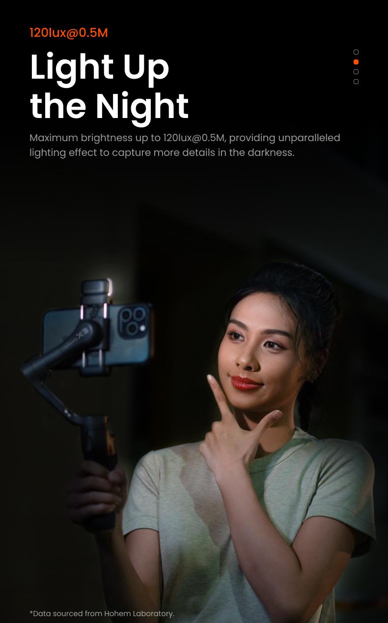 hohem iSteady X3 Gimbal Stabilizer for iPhone, Smartphone Gimbal with Detachable Remote Control, Portable Foldable 3-Axis Phone Gimbal for Android & iPhone 17 series, Built-in Tripod, Built-in Extendable Rod,Vlog Stabilizer