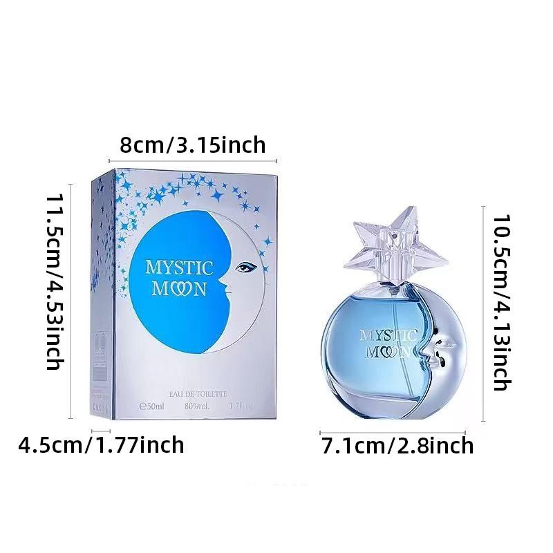 Mysterious Blue Star Moon Women's Eau De Toilette, 50ML, Long-Lasting Woody Oriental Fragrance, Perfect Gift for Special Occasions