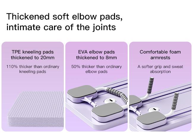 UMAY Pilates Board with Yoga Socks - Pilates Equipment Set, Multifunctional Foldable Home Pilates Board, 5-in-1 Pilates Skateboard