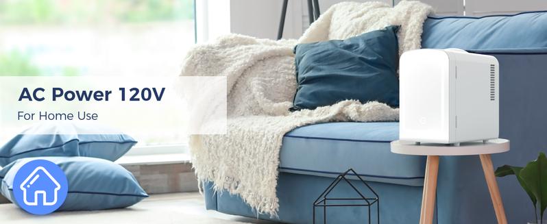 【Valentine's Day gifts】Antarctic Star Compact Refrigerator, Skincare Fridge With Dimmable LED Light Mirror,4L 12oz Capacity, Portable Small Refrigerator for Cosmetics, Skin Care and Food , Ideal for Bedroom, Car, Office & Dorm,Freon-Free & Eco Friendly