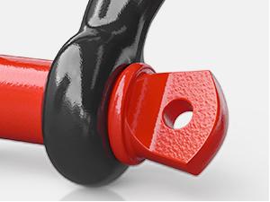 Nilight 4 Pack Small Shackles 1/2" D-Ring Shackle 2 Ton (4409 lbs) Capacity Heavy Duty Off Road Recovery Shackle Kit for Cars and Other Applications for Tie Downs, Black Red Parts Hardware Stainless Steel Rope Chains  dealsforyoudays