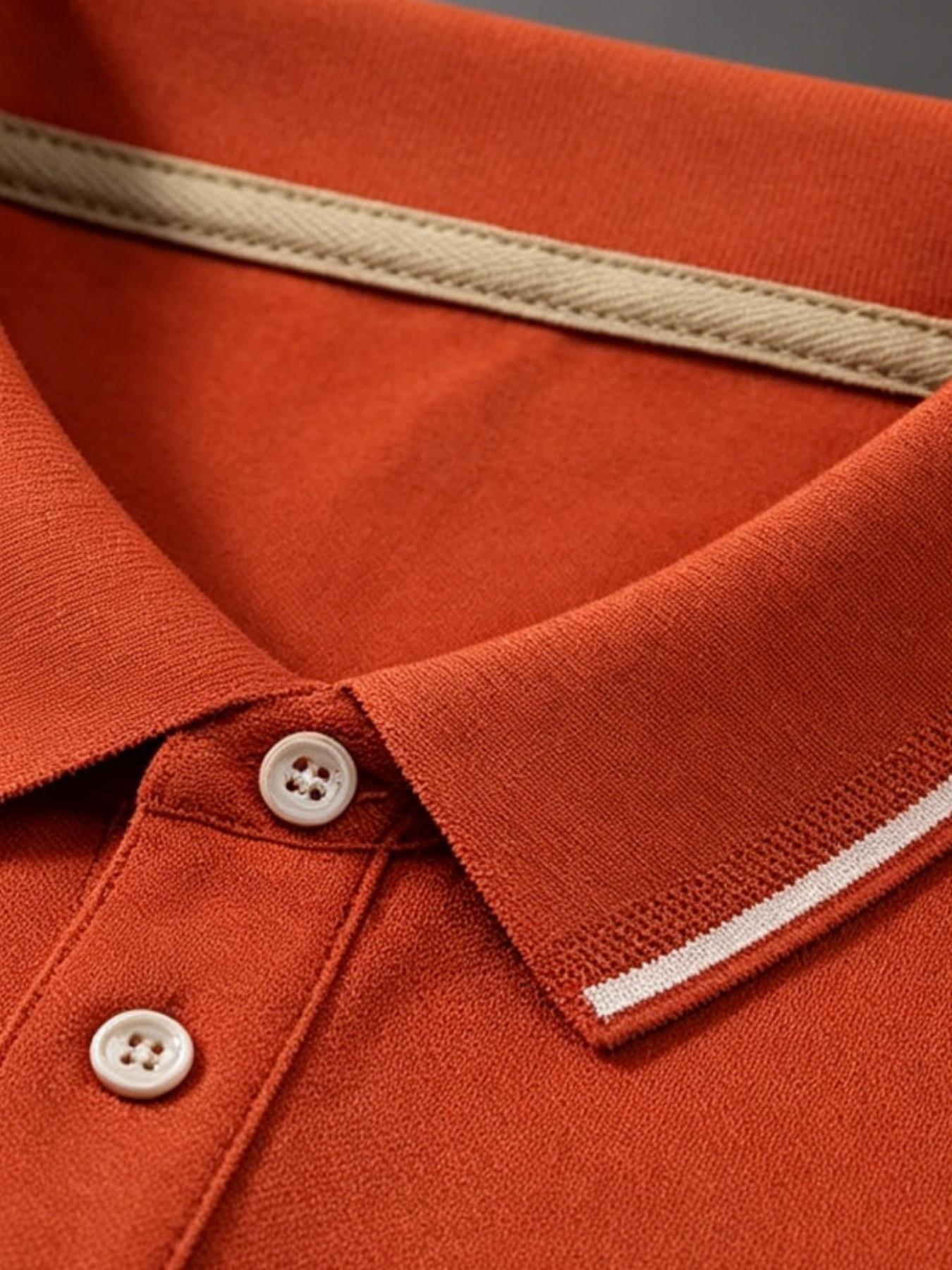 Men's Casual Summer Print T-Shirt, Fashionable Short Sleeve Top, Geometric Design, Lightweight Breathable Polo Shirt