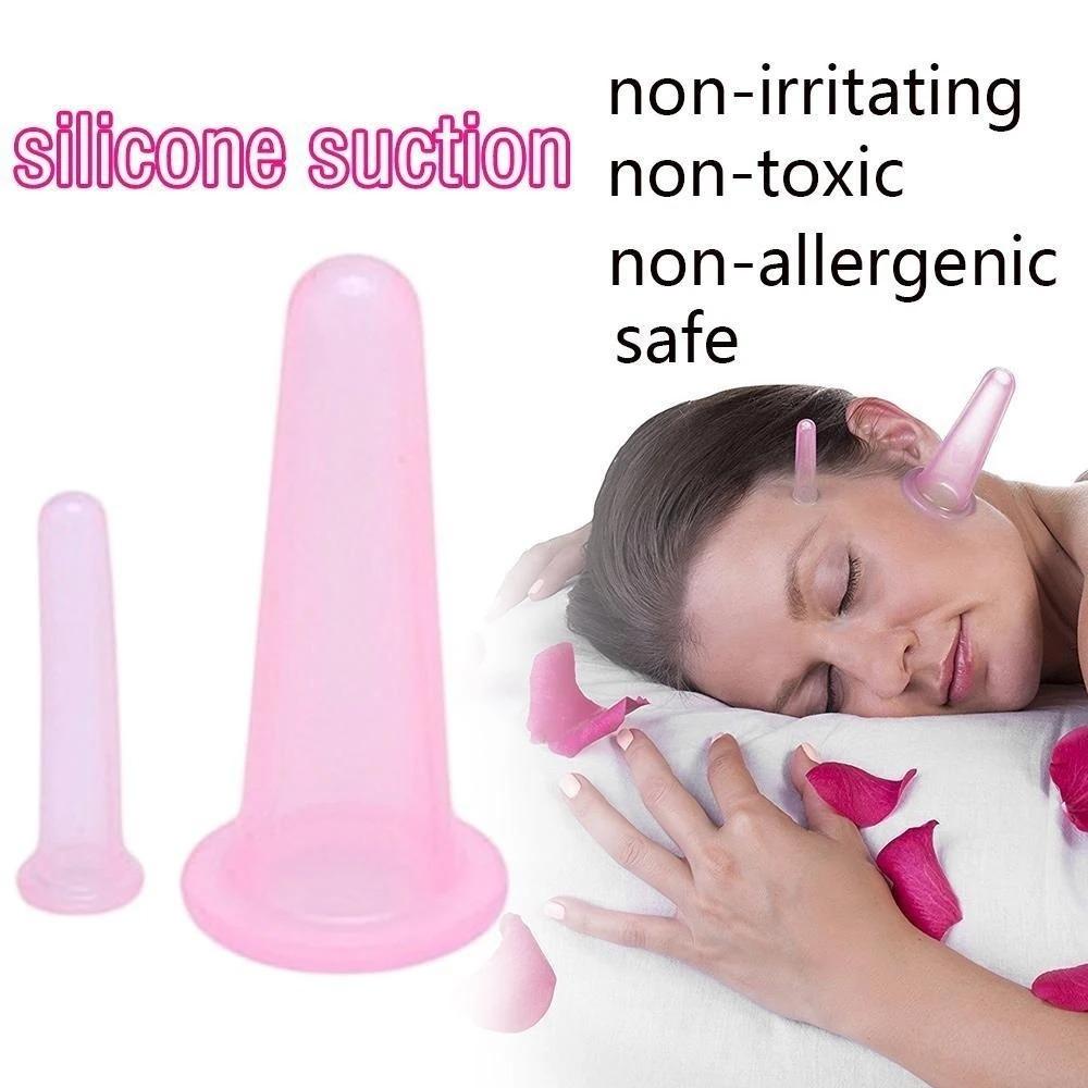 Mini Silicone Cupping Set for Face, Neck, Back & Eye Massage. Portable Suction Cups Tool for Muscle Relief, Improve Circulation, Ease Tension. Home Therapy, Deep Relaxation, Easy to Use.