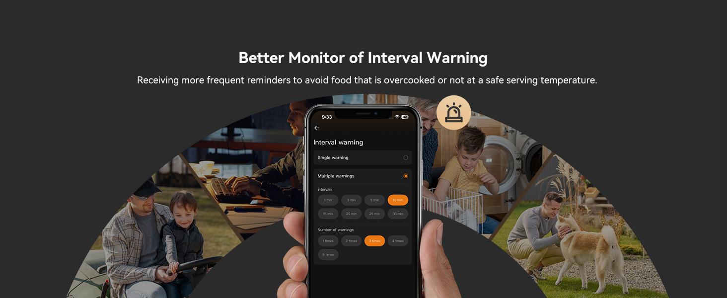 INBKIRD meat thermometer,WIFI wireless thermometer, suitable for cooking, magnetic suction,intelligent temperature alarm, kitchen tools,Holiday Gifts-TikTokShopHolidayHaul