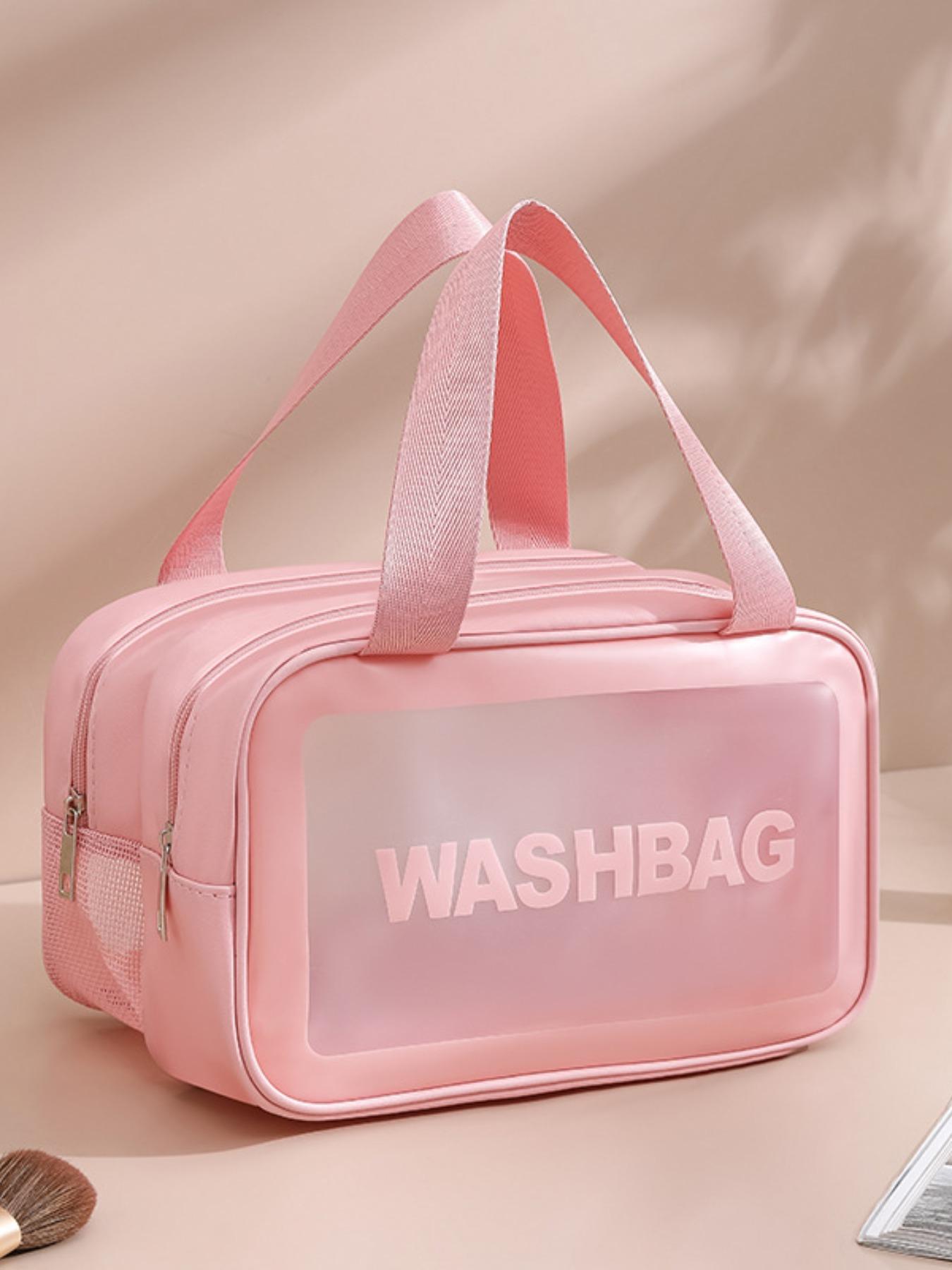 Double Layer Makeup Bag, Multi-Functional Large Capacity Travel Cosmetic Bag, Portable New Color Handbag, High-End Wash Bag