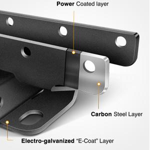 Nilight 2" inch Rear Bumper Tow Trailer Hitch Receiver Kit, Compatible for 2007-2018 Jeep Wrangler JK 4 Door & 2 Unlimited, w/4-Pin Wiring Harness Black dealsforyoudays