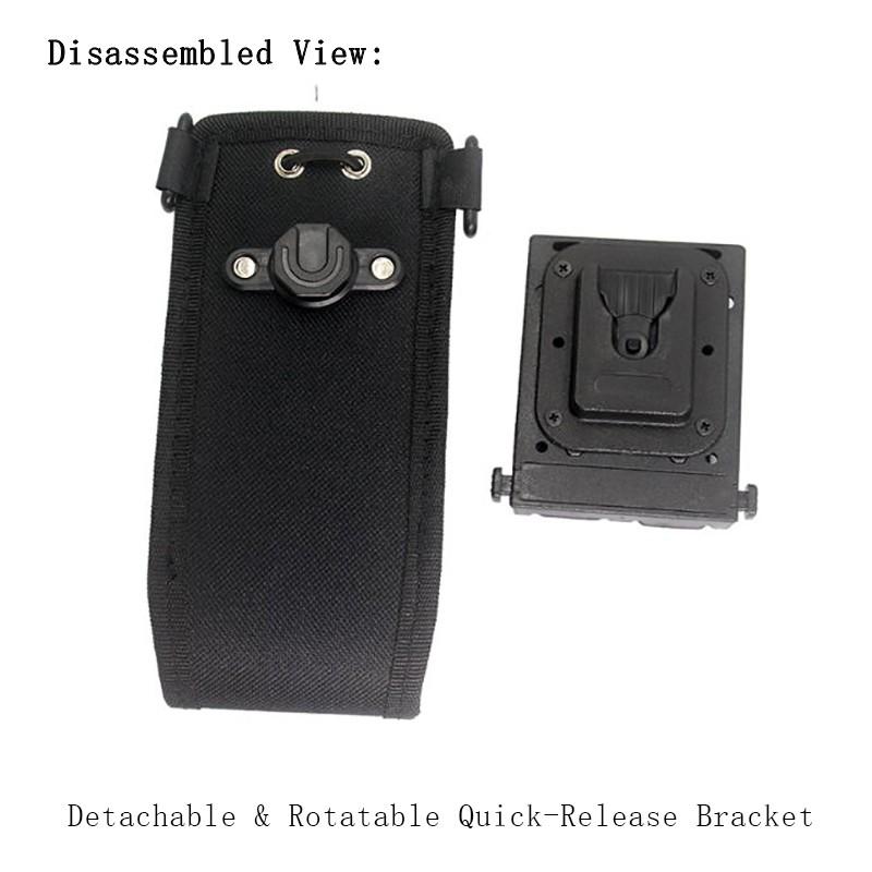 Universal Quick-Release Molle Clip Bracket for Walkie Talkies, Portable Radio Holster & Waist Belt Mount Hanger, Secure Buckle Fixed Stand, Anti-Drop Protective Case, For Baofeng, Quansheng, Motorola, Hytera, Kenwood Two-Way Radios