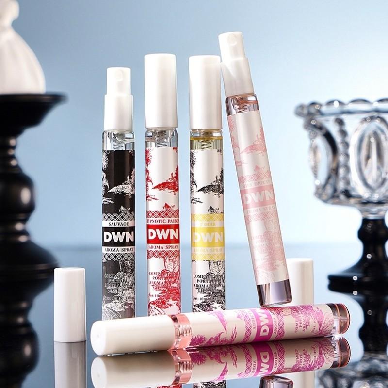 5pcs/box Neutral Scent Perfume Set, Alcohol-Free Fresh Fragrance Spray, Long-Lasting Light Scent for Body and Hair, Outdoor Use